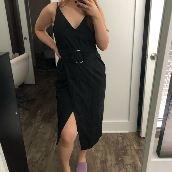 topshop slit dress